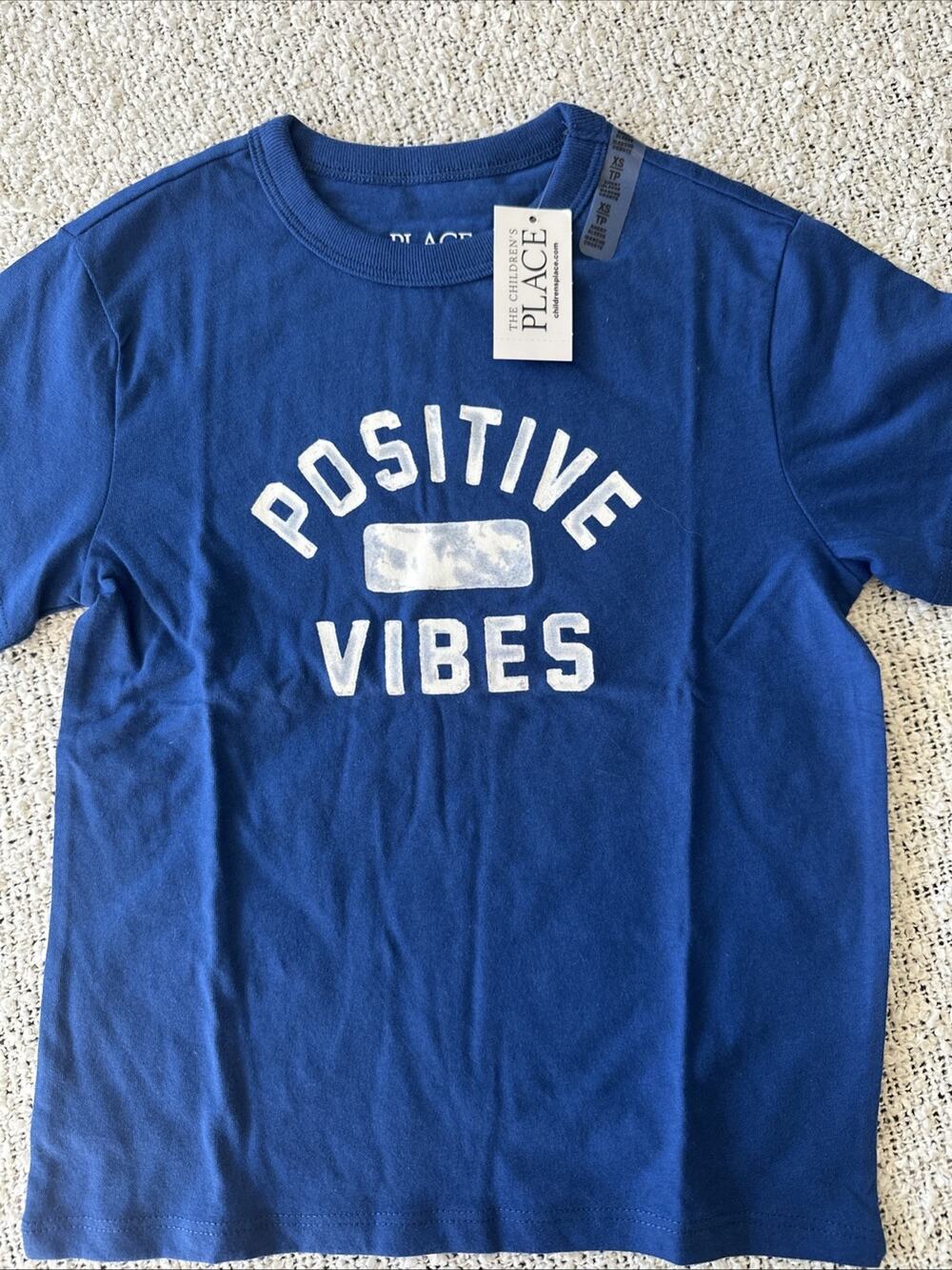The Children's Place Boys Graphic Blue T-Shirt Size Small XS New With Tag